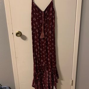 High-low target dress